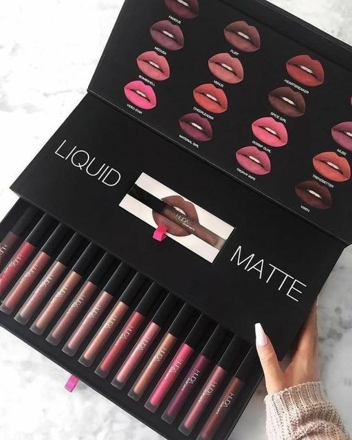 Huda Beauty  (Liquid) Matte Finish Lipstick ( Pack of 12 )