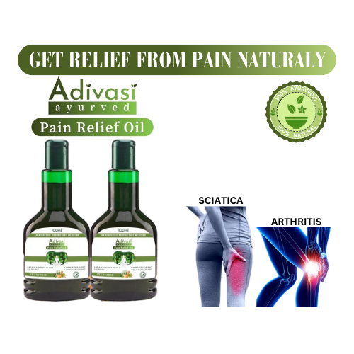 Adivasi Ayurvedic Pain Relief Oil 100ml(Pack Of 2)