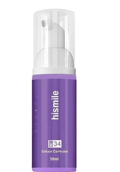 HiSmile V34 The Ultimate Purple Toothpaste for Instant Color Correction (Pack of 2)